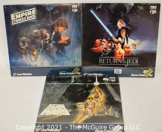 Collectible: Laser Disc Movies: (3) titles (Star Wars Trilogy)