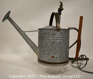 Galvanized Watering Can Electric Fountain.  Untested.  