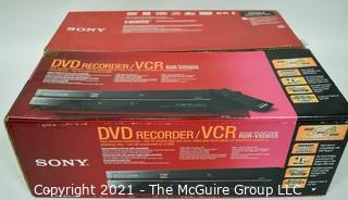 Electronics: Modern: SONY RDR-VXD655 VCR & DVD player & recorder in box w/ remote and paperwork