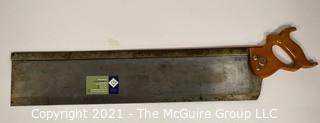 Tools: Antique: Montgomery Wards Master No.343-370 Variable Angle Mitre Box and Saw