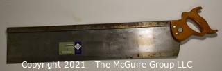 Tools: Antique: Montgomery Wards Master No.343-370 Variable Angle Mitre Box and Saw