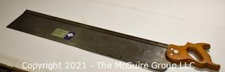 Tools: Antique: Montgomery Wards Master No.343-370 Variable Angle Mitre Box and Saw