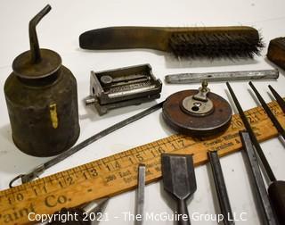 Tools: Antique: Large selection of Carpenters Hand Tools (Grouping #2)