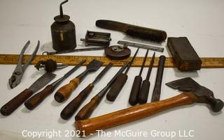 Tools: Antique: Large selection of Carpenters Hand Tools (Grouping #2)