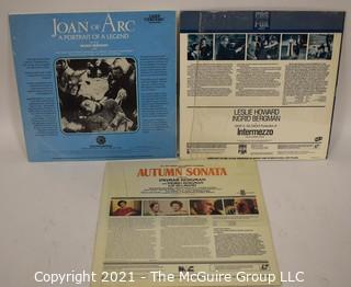 Collectible: Laser Disc Movies: (3) titles (incl Bergman Movies)