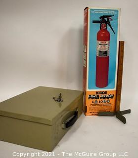 Home: Security: Insulated lock box w/keys and Kidde Fire Extinguisher (NIB)