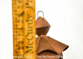 Copper Bird House Garden Decoration. Measures 25"T.