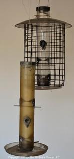 Two (2) Large Hanging Bird Feeders.  30"T