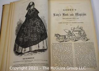 Hard Cover Edtion of Godley's Lady's Book and Magazine, Philadelphia, P.A, 1860.  