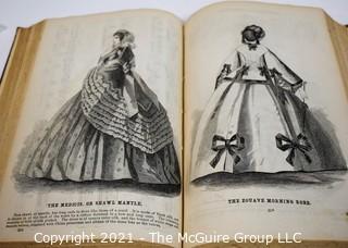 Hard Cover Edtion of Godley's Lady's Book and Magazine, Philadelphia, P.A, 1860.  