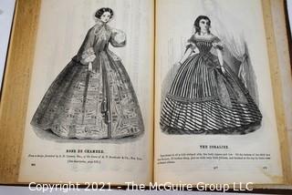 Hard Cover Edtion of Godley's Lady's Book and Magazine, Philadelphia, P.A, 1860.  