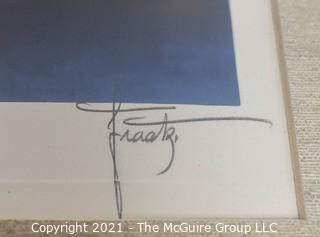 Signed by Artist and Framed Under Glass Black & White Silver Gelatin Photograph of the US Captial, circa 1930's; 8" x 11".