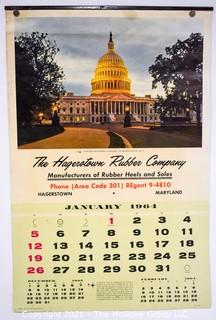 Two (2) 1964 Promotional Advertising Calendars. 