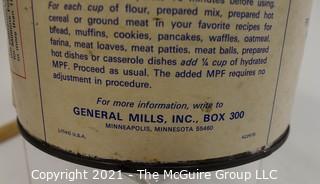 Vintage Unopened Can of General Mills Multi-Purpose Food (MPF) Produced for Nuclear Fallout Shelter Survival Kits in the 1950's.  Selling  for Display Only. 