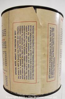 Vintage Unopened Can of General Mills Multi-Purpose Food (MPF) Produced for Nuclear Fallout Shelter Survival Kits in the 1950's.  Selling  for Display Only. 