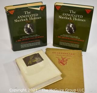 Four (4) Books on Sherlock Holmes & Shakespeare.