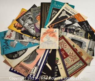 Collection of Vintage Sewing, Knitting and Crochet Magazines and Patterns. 