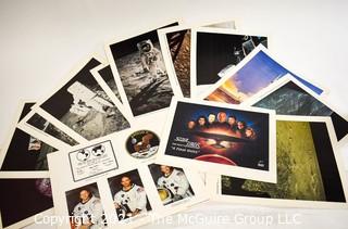 Collection of Photos from the Apollo 11 Mission & Promotional Cast Photo, Star Trek Next Generation.