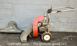 Tools: TORO Lawn Vacuum: Walk-Behind, B&S Gasoline Powered Motor missing capture bag UNTESTED