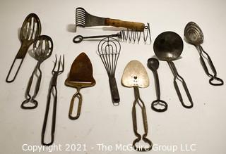 Collection of Vintage Kitchen Utensils 