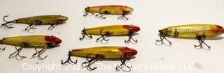 Collection of Vintage Fishing Lures Including L&S MirrOlure 52M11 (x3) M12, M26 & Heddon Zara Spook.  