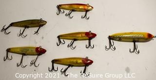 Collection of Vintage Fishing Lures Including L&S MirrOlure 52M11 (x3) M12, M26 & Heddon Zara Spook.  