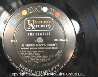 Vintage Original Press UAL 3366 Mono LP Vinyl Record, "The Beatles - Hard Days Night".