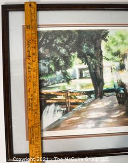 Framed Art: "The Canal in Georgetown" By George Schofield, signed and numbered print