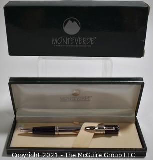 Monteverde Sterling Silver Ballpoint Writing Pen; New in Box.