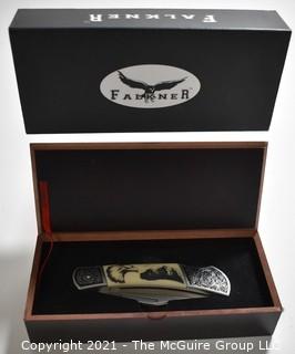 Falkner American Mint Wildlife Collectors Edition, Bald Eagle Folding Knife, New in Box