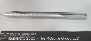 The Porsche Design P3100 Steel & Gold Tecflex 0.7mm Mechanical Pencil; New in Box