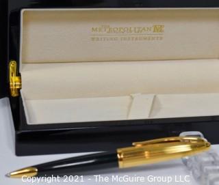 The Metropolitan Museum Of Art Egyptian Hieroglyphics Ball Point Pen Made by Waterman; New in Original Box. 