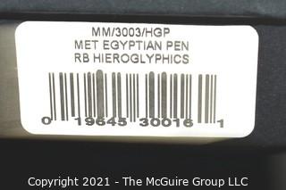 The Metropolitan Museum Of Art Egyptian Hieroglyphics Ball Point Pen Made by Waterman; New in Original Box. 