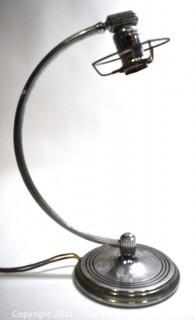 Chase Art Deco Mid Century Chrome Table Lamp.