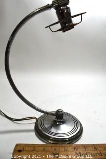 Chase Art Deco Mid Century Chrome Table Lamp.