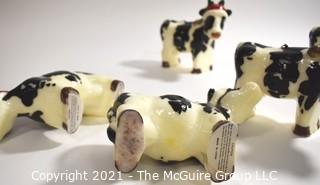 Herd of Six (6) Christmas Cow Candles.  Moo-ry Christmas