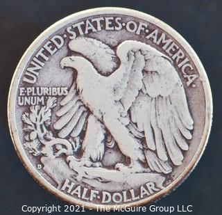 Coins: Walking Liberty Half Dollar: 1937-D