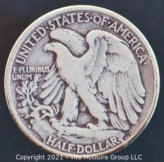 Coins: Walking Liberty Half Dollar: 1937-D