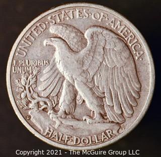 Coins: Silver: Walking Liberty Half Dollar: 1938-D