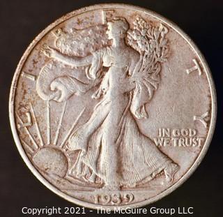 Coins: Silver: Walking Liberty Half Dollar: 1939-S