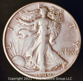 Coins: Silver: Walking Liberty Half Dollar: 1940-S