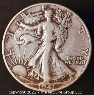 Coins: Silver: Walking Liberty Half Dollar: 1941-D