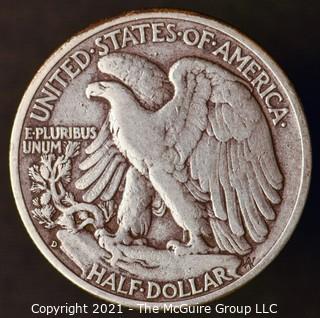 Coins: Silver: Walking Liberty Half Dollar: 1941-D