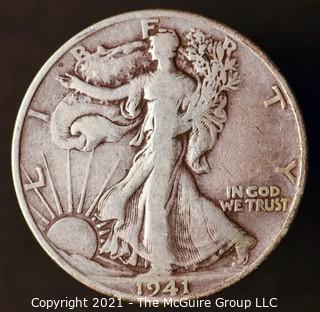 Coins: Silver: Walking Liberty Half Dollar: 1941-S