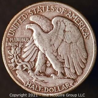 Coins: Silver: Walking Liberty Half Dollar: 1943-P