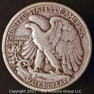 Coins: Silver: Walking Liberty Half Dollar: 1943-D