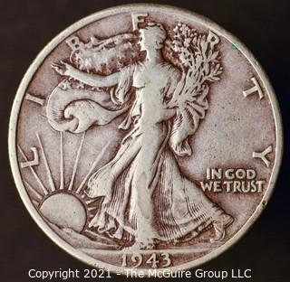 Coins: Silver: Walking Liberty Half Dollar: 1943-D