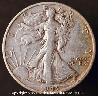 Coins: Silver: Walking Liberty Half Dollar: 1943-S