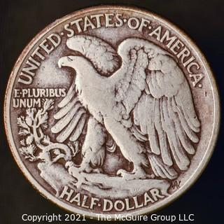 Coins: Silver: Walking Liberty Half Dollar: 1945-P