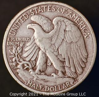 Coins: Silver: Walking Liberty Half Dollar: 1945-D